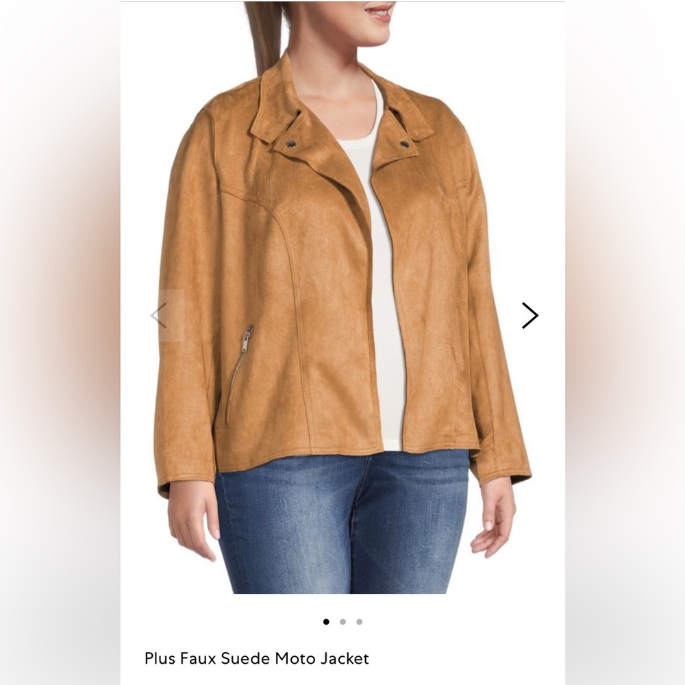 🤠 Coming 🔜 Plus Faux Suede Moto Jacket by Philosophy